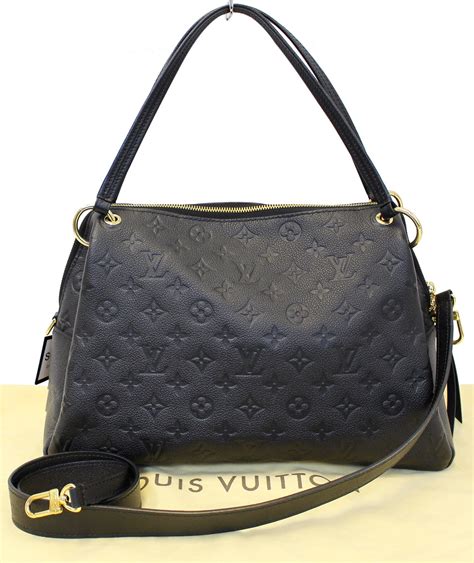 lv black leather handbag